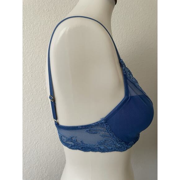 Natori Bra Lingerie Mesh Padded Lace Intimates Lounge - Picture 6 of 14